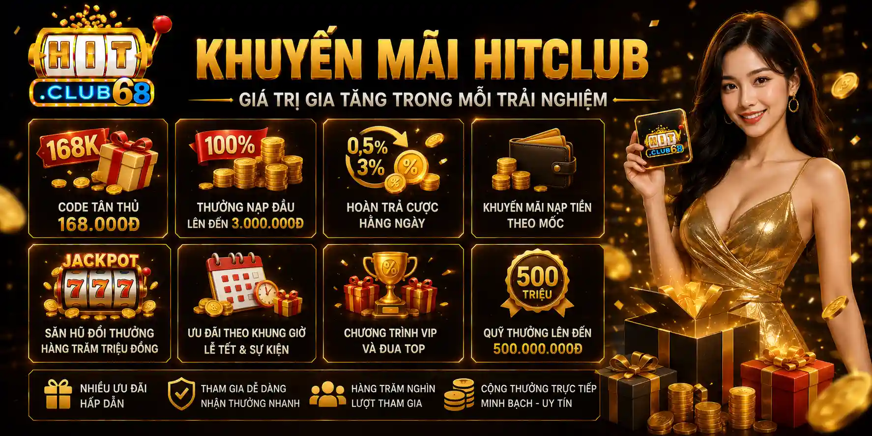 Khuyến mãi Hitclub Giá trị gia tăng trong mỗi trải nghiệm